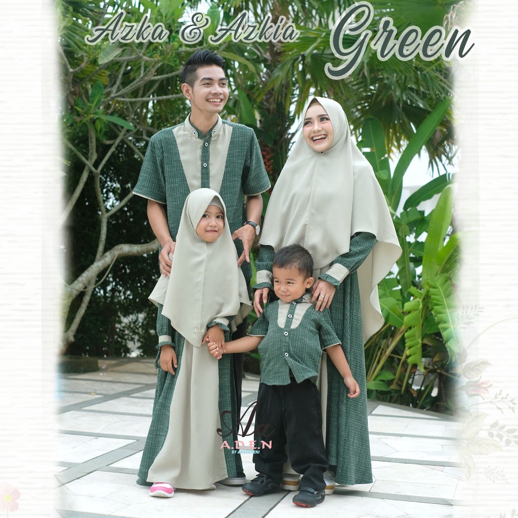 Sarimbit Keluarga. Sarimbit Lebaran. Sarimbit Azka Azkia Family - Aden Hijab (READY STOCK)