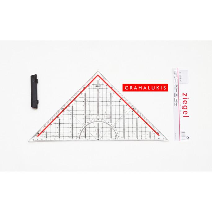 

Ziegel Penggaris Segitiga Pegangan Original