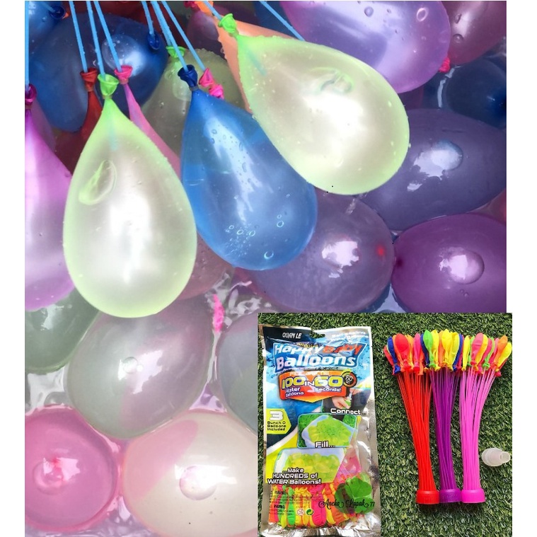 Water Balloon Kids Toys Anak Magic Bunch Mainan Perang Bom Balon Air per ikat isi 37