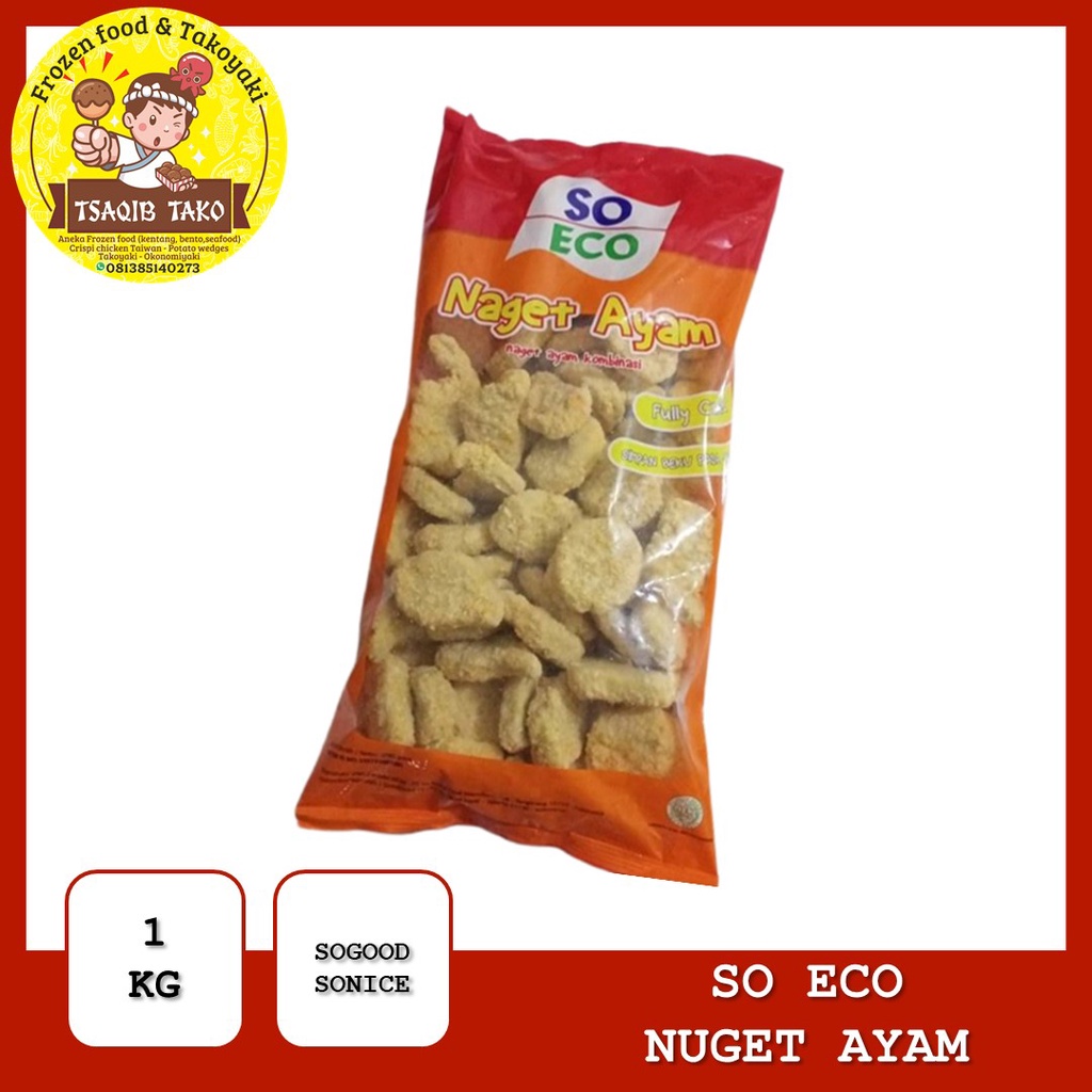 

PROMO SO ECO CHICKEN NUGGET 1KG NAGET AYAM HALAL\ SOECO