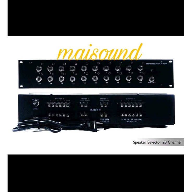 Jual SPEAKER SELECTOR 20 CHANNEL 4 INPUT SELEKTOR 20CHANNEL 4INPUT 20CH ...