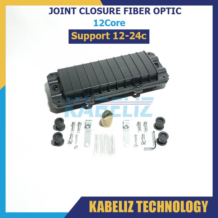 JOINT CLOSURE FIBER OPTIC 12 CORE 12C SUPPORT 12-24CORE