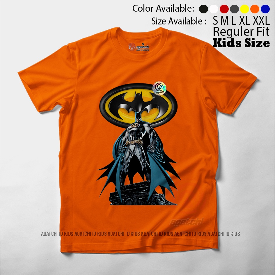 Baju Kaos Atasan Anak Laki - Laki Agatchi Motif Batman