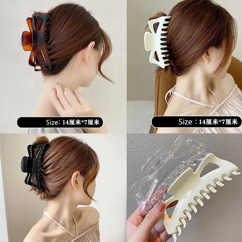 Hair Volume Grasping Clip Head Ornament Mandi Besar Multi purpose Shark Clip Back Head Baru Populer Klip Rambut Aksesoris Rambut Wanita