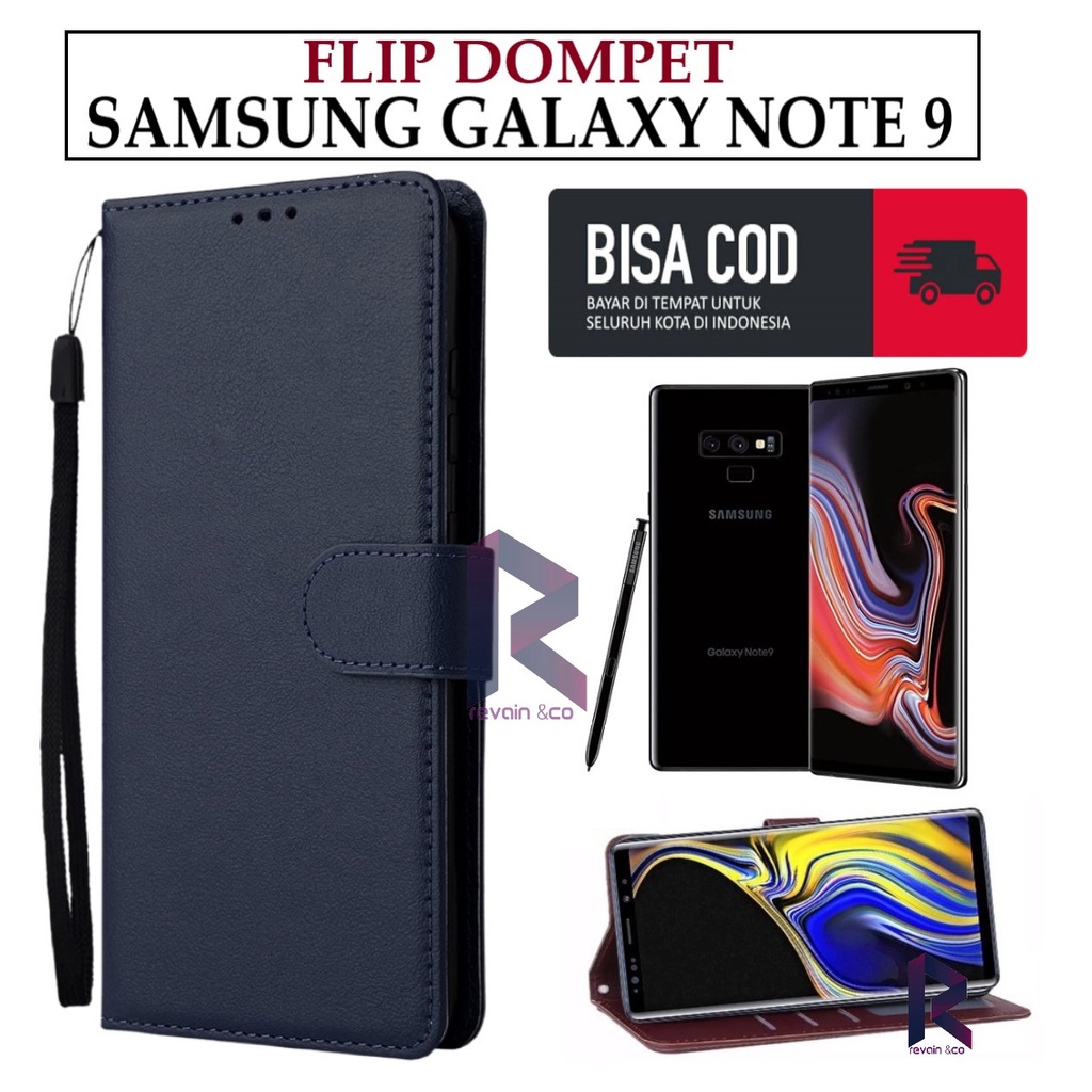 CASE SAMSUNG GALAXY NOTE 9 FLIP WALLET LEATHER KULIT PREMIUM SARUNG BUKA TUTUP KESING HP FLIP CASE SAMSUNG GALAXY NOTE 9