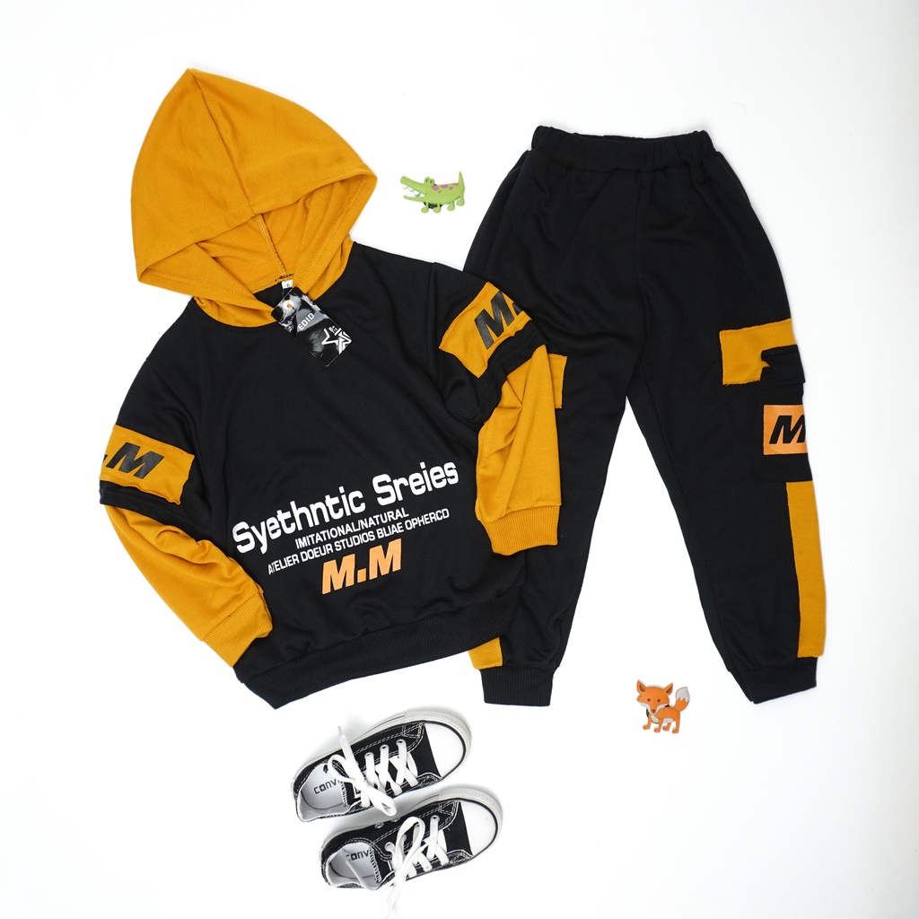 Mokokomo Stelan Anak Laki Laki Valsa Kids Panjang Untuk Hoodie Anak Laki Laki