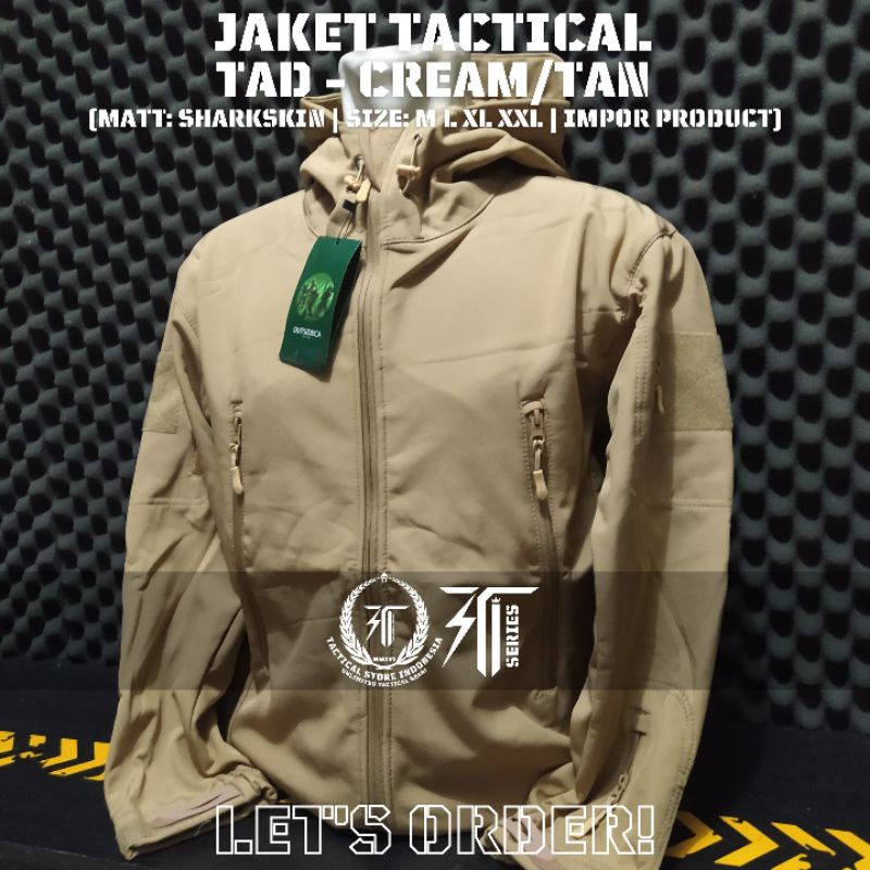 JACKET TAD TACTICAL IMPOR - CREAM / TAN / GURUN