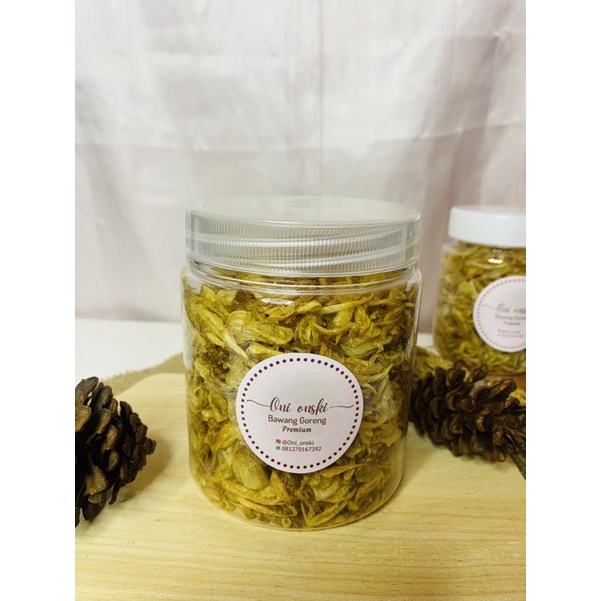 

Bawang Goreng Premium botol ukuran 130 Gram