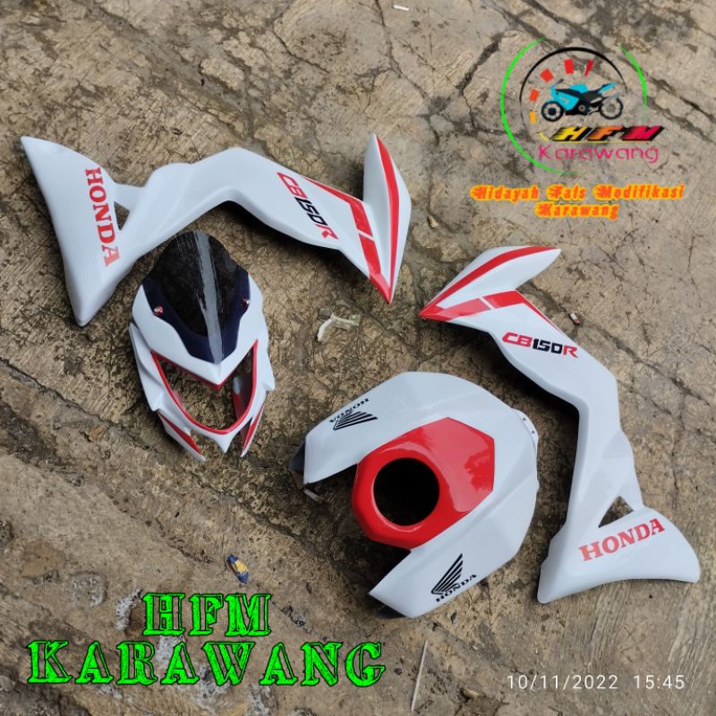 Paket hemat ganteng Kedok, cover tangki, dan sayap New CB150R