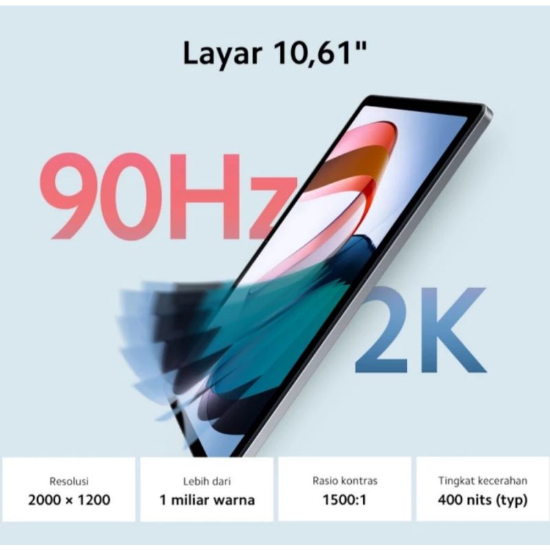 REDMI PAD 6/128 TABLET 2022 90Hz DISPLAY 2K HELIO G99