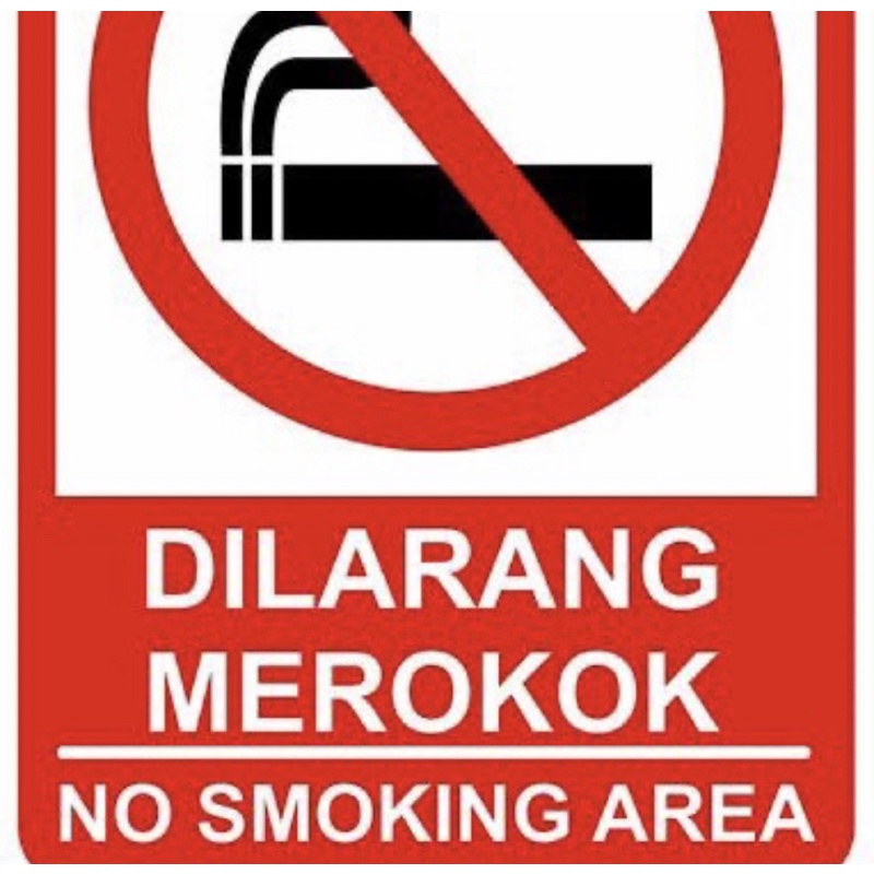

Sticker Dilarang Meroko Ukuran Besar 30 x 20cm