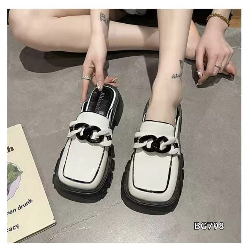 SANDALS SLOP WEDGES BOTTOM SLOP HIKS KOREA BG798