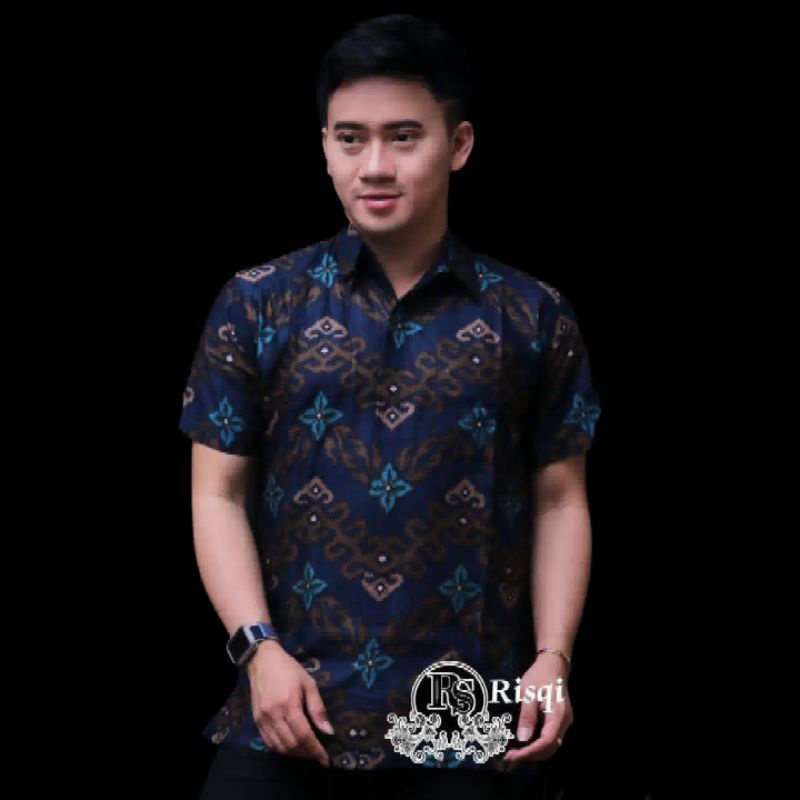 New arrival kemeja batik pria lengan panjang reguler | Baju batik pria lengan panjang kasual