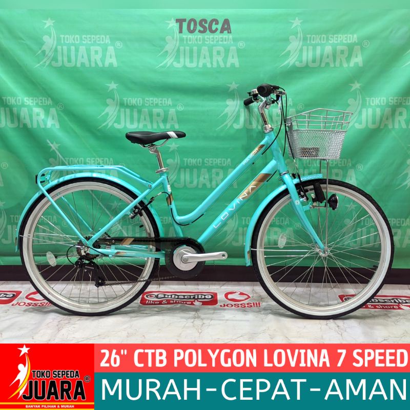 SEPEDA POLYGON LOVINA 7 SPEED CITY BIKE 26 INCH