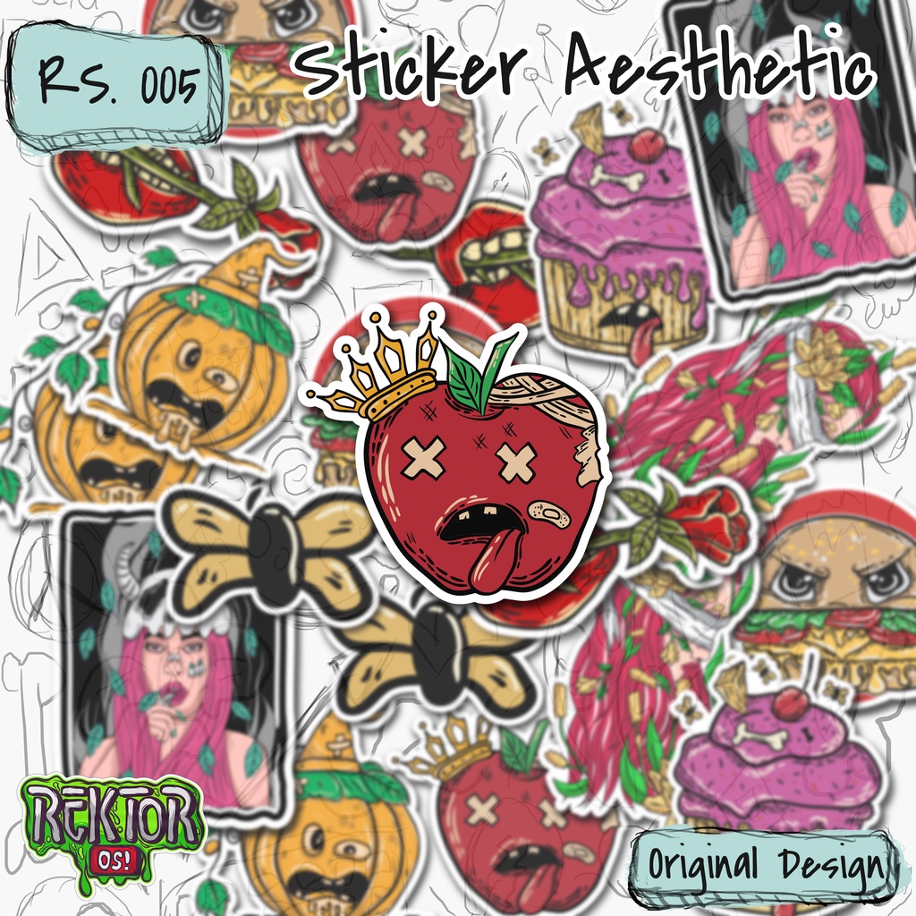 

Stiker Aesthetic Anti Air / Stiker Laptop / Stiker Hp / Stiker Helm RS. 005