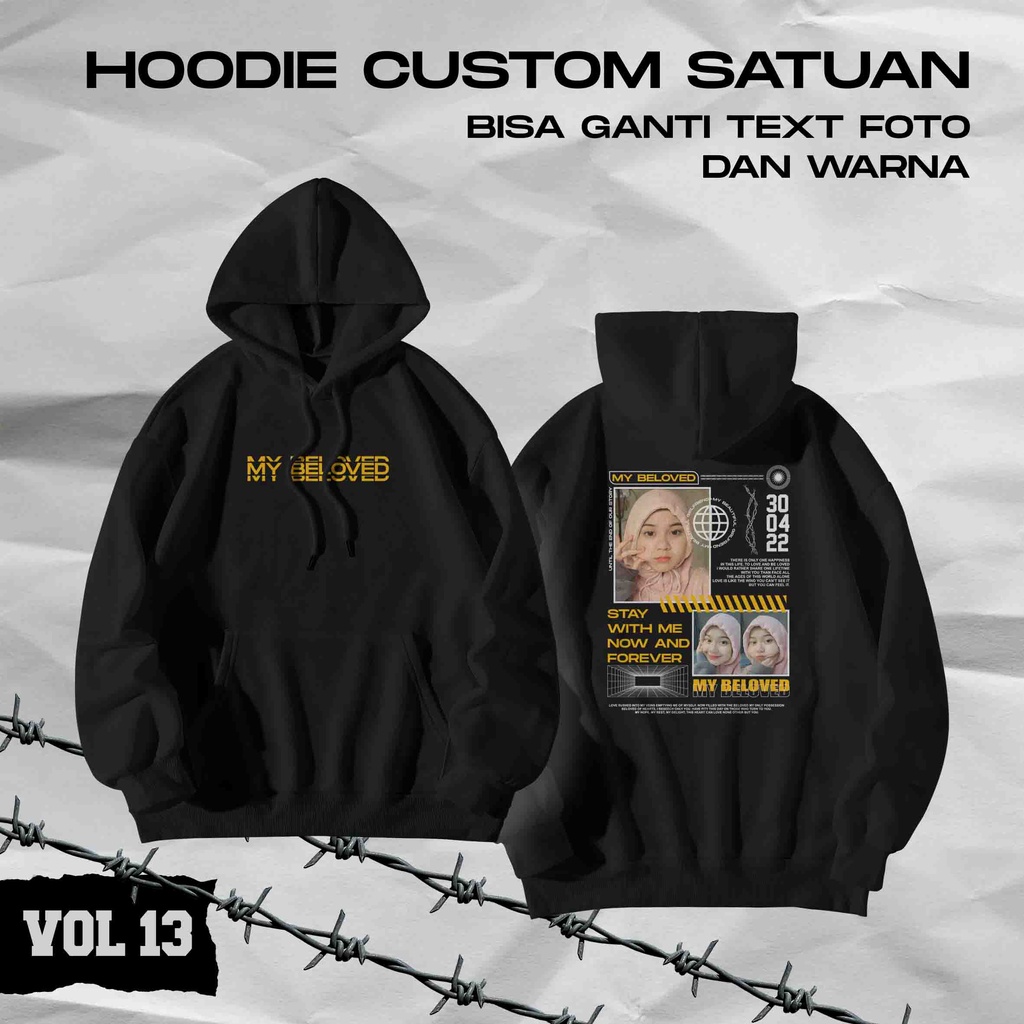 Sweater Custom Hoodie Sablon / Custom Hoodie / Jaket Custom Desain Sendiri / Jaket Custom Sablon Sat