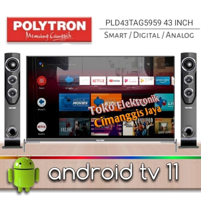 android smart tv Polytron 43 inch cinemax