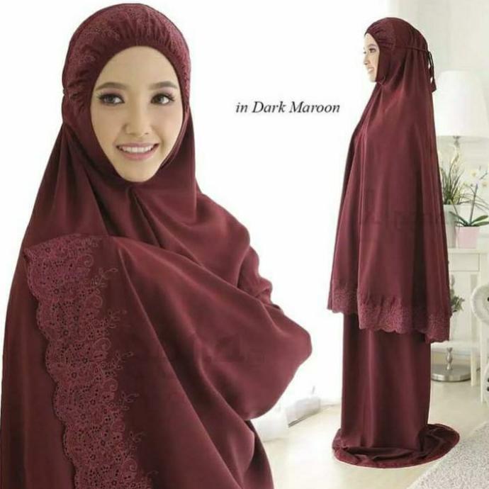 Mukena Renda Model Khadijah, Mukena Dewasa - Perlengkapan Ibadah