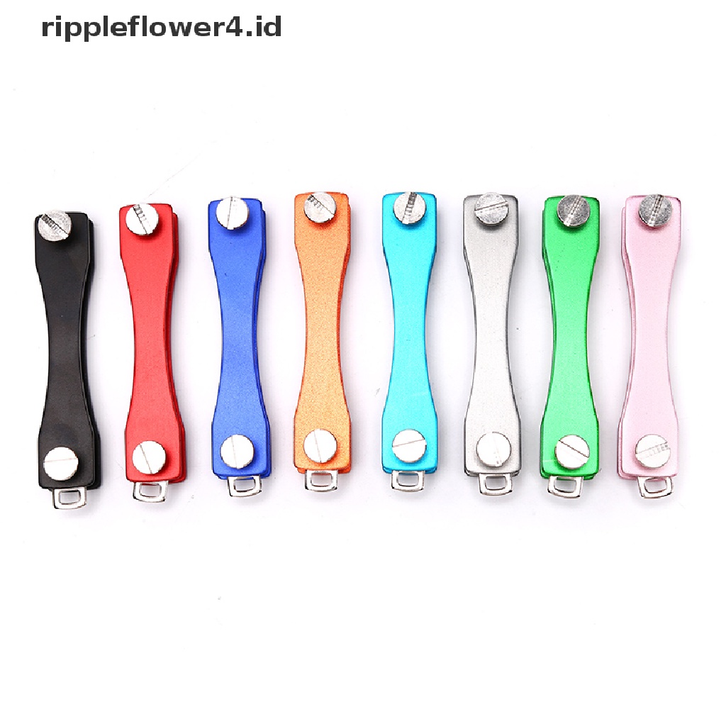 {rippleflower4.id} Gantungan Kunci Mini Kunci Compact key Decorative Holder Clip Home Storage Metal key Clip~