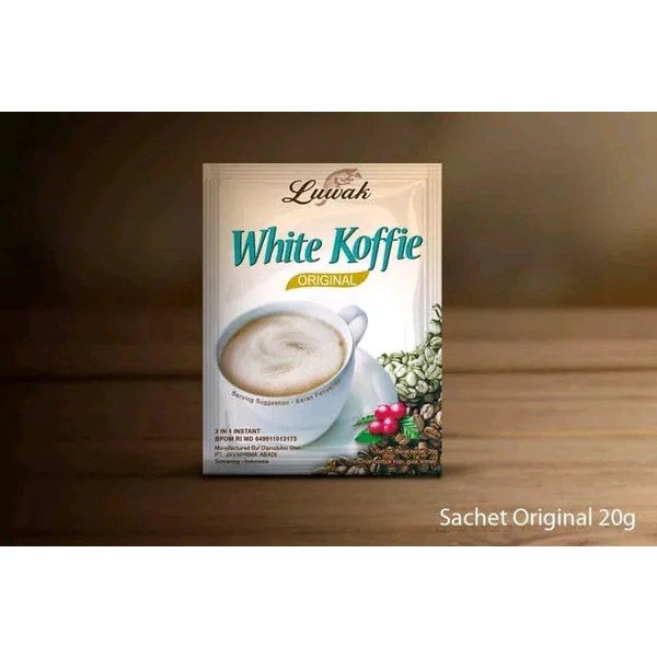 KOPI LUWAK WHITE KOFFIE 1 DUS = 200 SACHET