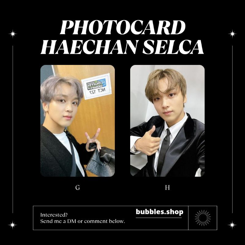 PHOTOCARD UNOFFICIAL HAECHAN NCT SELCA