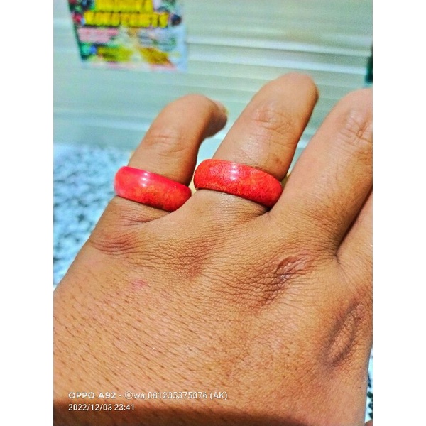 CINCIN MARJAN RED CORAL ORIGINAL ASLI BERKUALITAS
