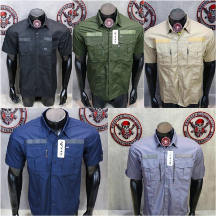 Kemeja tactical wtac lengan pendek