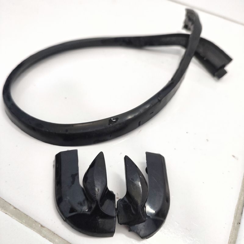 karet manisal Lis list helm NHK Predator Half face bekas Original Copotan