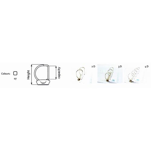 

BANTEX INSERT RING BINDER 3 RING 52MM A4 #8652