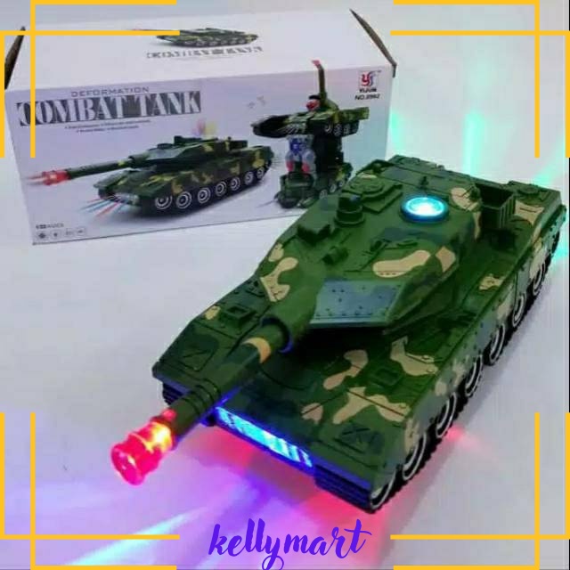 MAINAN MOBIL ROBOT COMBAT WAR TANK DEFORMATION MILITARY WAR TANK