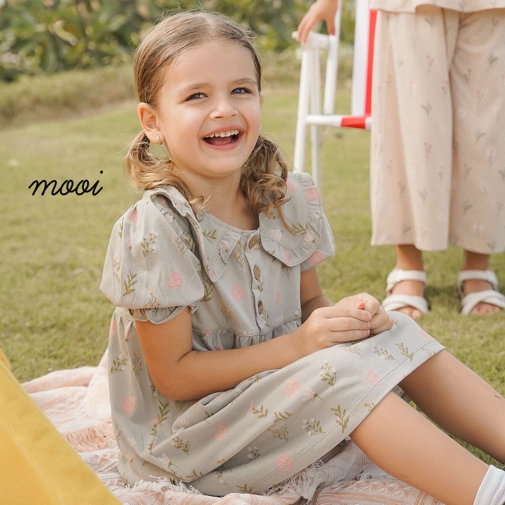 MOOI BELLA RUFFLE DRESS FLOWER / DRESS ANAK PEREMPUAN