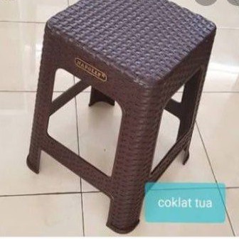 Kursi Bakso Anyaman Rotan Plastik Napolly 3R3 / 3Y3 kursi warung WARNA TULIS DI CATATAN / DIKIRIM RANDOM