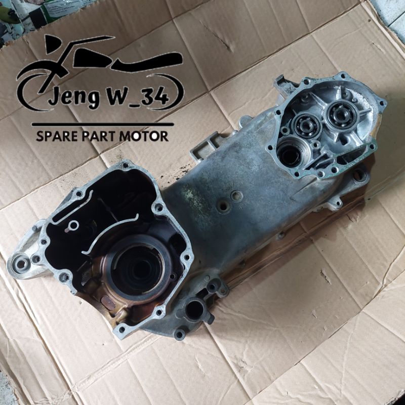 CRANKCASE BLOK KALTER TENGAH KIRI NOMER MESIN BEAT FI STATER KASAR SCOOPY FI STATER KASAR SPACY FI S