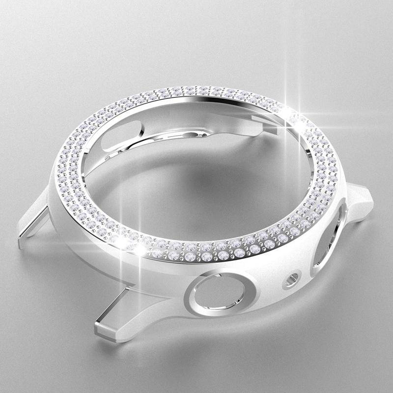 Diamond Casing Pelindung Layar PC Untuk Samsung Galaxy Watch Active2 40mm 44mm Bumper Shell Cover For Galaxy Watch Active2 40mm 44mm