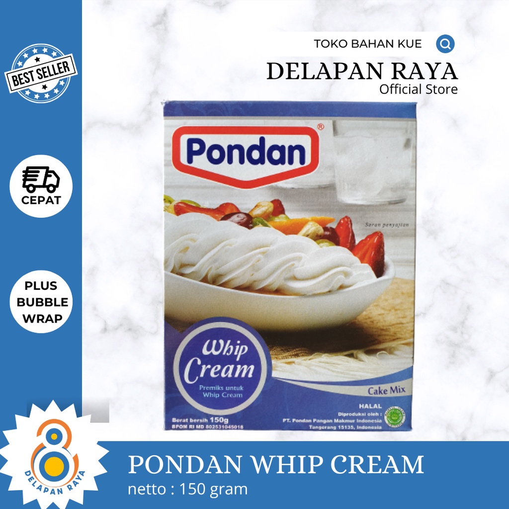 

PONDAN WHIP CREAM 150GR - 8Raya