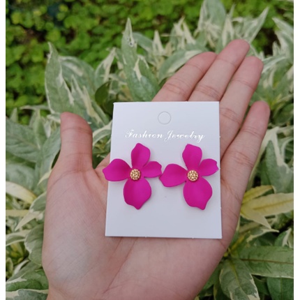 Anting korea terbaru Color flower