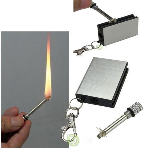 Korek Api Lighter Mancis Minyak Model Gantungan Kunci Survival