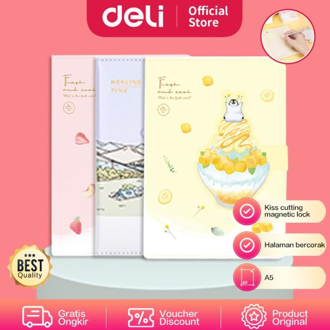 

DELI LEATHER COVER NOTEBOOK PLANNER / BUKU SAMPUL KULIT SZ047 SZ050
