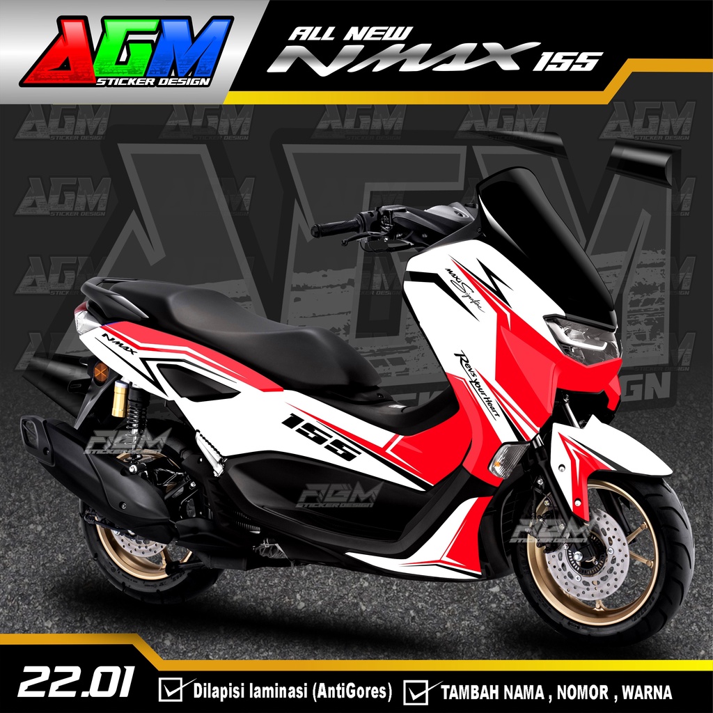 DECAL Nmax All New 2020-2022 Sticker Decal Nmax Full Body AGM_002
