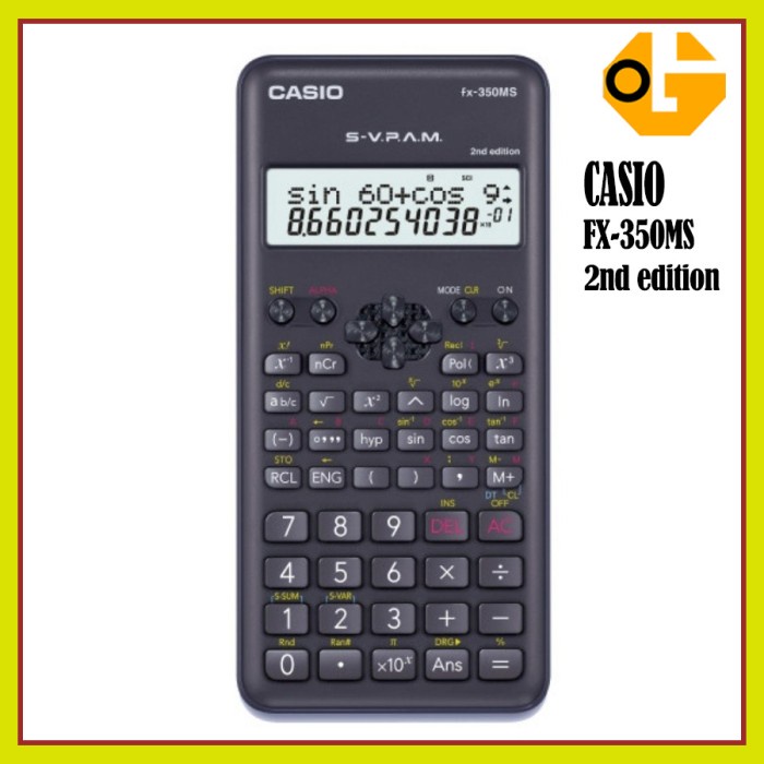 

Casio FX 350 MS ORI - Scientific Kalkulator