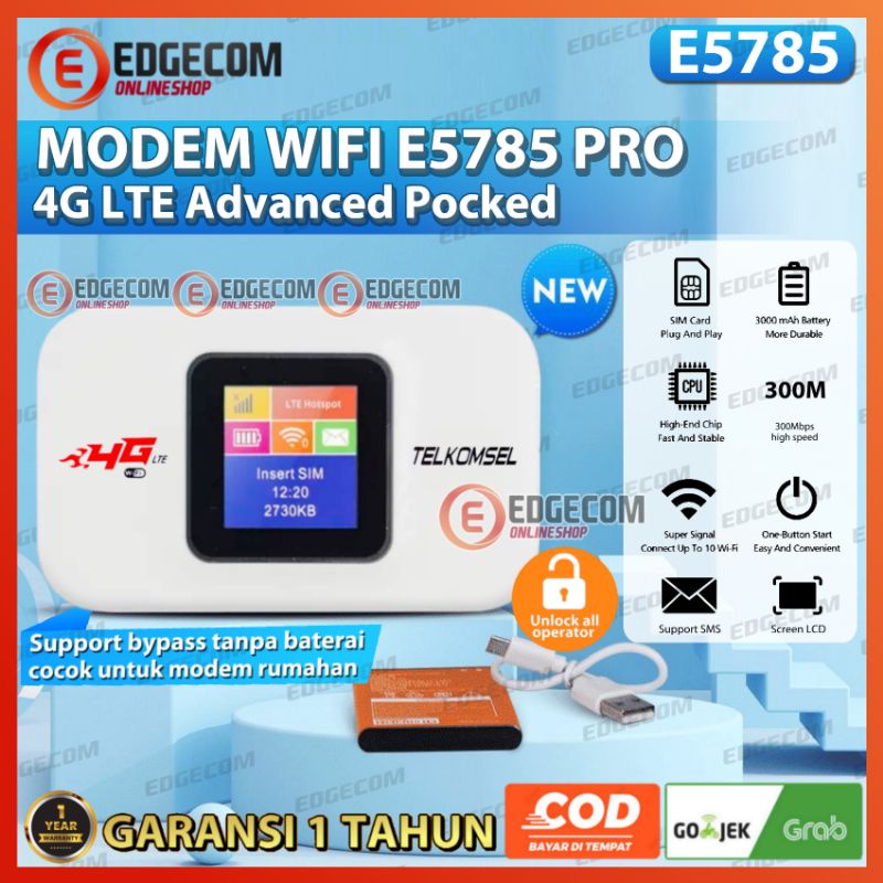 Mifi Modem Wifi E5785 PRO 4G LTE 300Mbps Unlock All Operator
