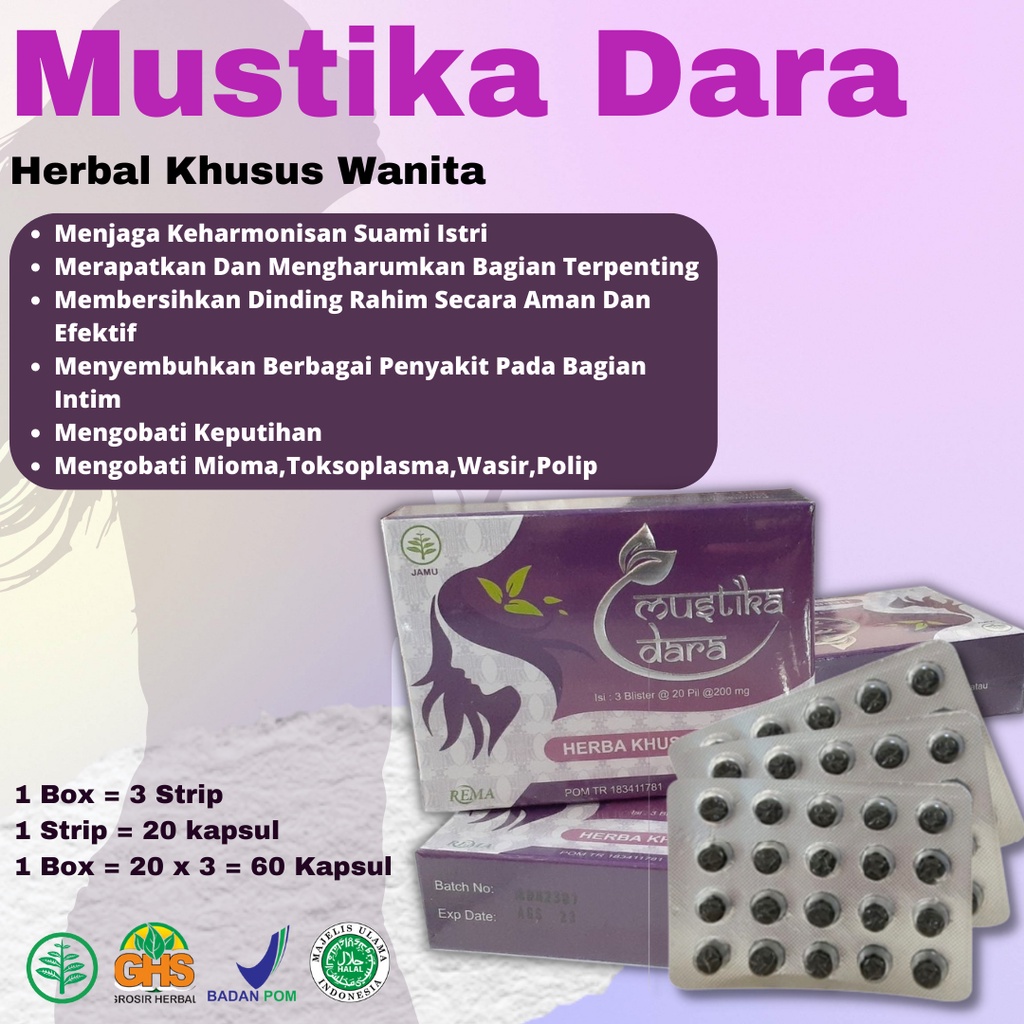 

Mustika Dara Pil Solusi Kewanitaan | MYOM Kista