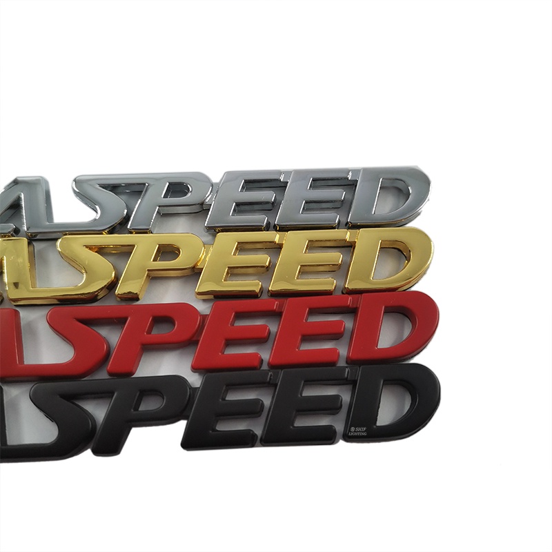 1x Metal MAZDASPEED MAZDA SPEED Huruf Kecepatan Mobil Auto Rear Trunk Emblem Badge Stiker Decal Pengganti MAZDA