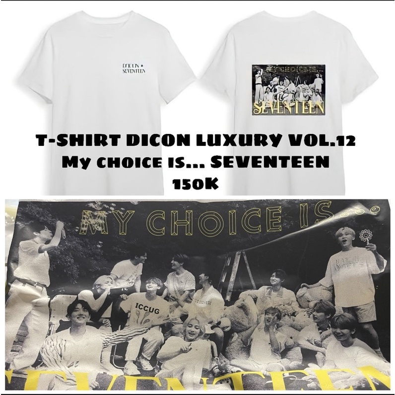 BOOKED ‼️ DICON LUXURY VOL.12 SEVENTEEN T-SHIRT