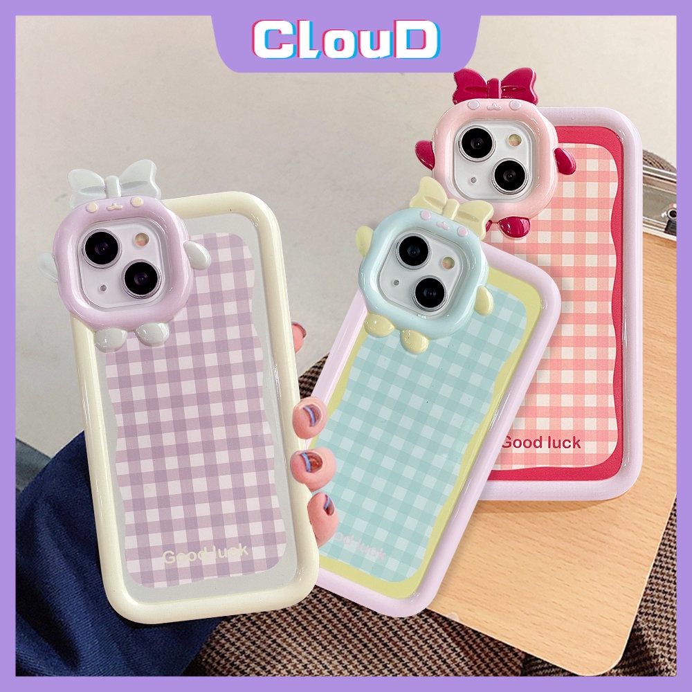 Soft Case Motif Kotak-Kotak 3D Untuk Oppo A17 A16 A55 A12 A12 A5s A15 A77s A95 A57 A5 A94 A9 A74 A96 A31 A76 A3s A53 A33 A17K A16 A16 A162 A16K A1K