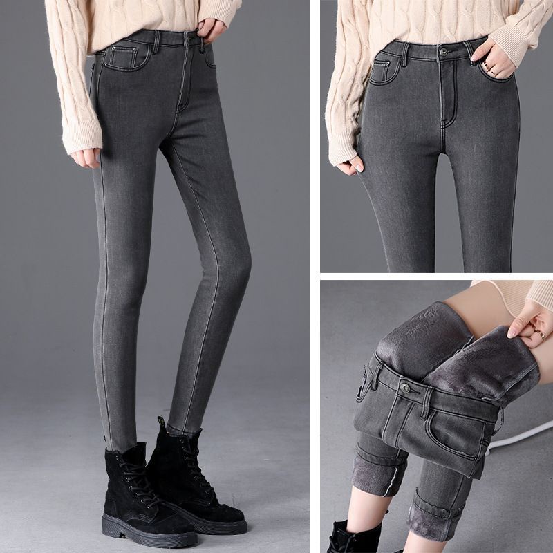 Celana Musim Dingin Jeans Wanita / Long John Jeans Pants 003