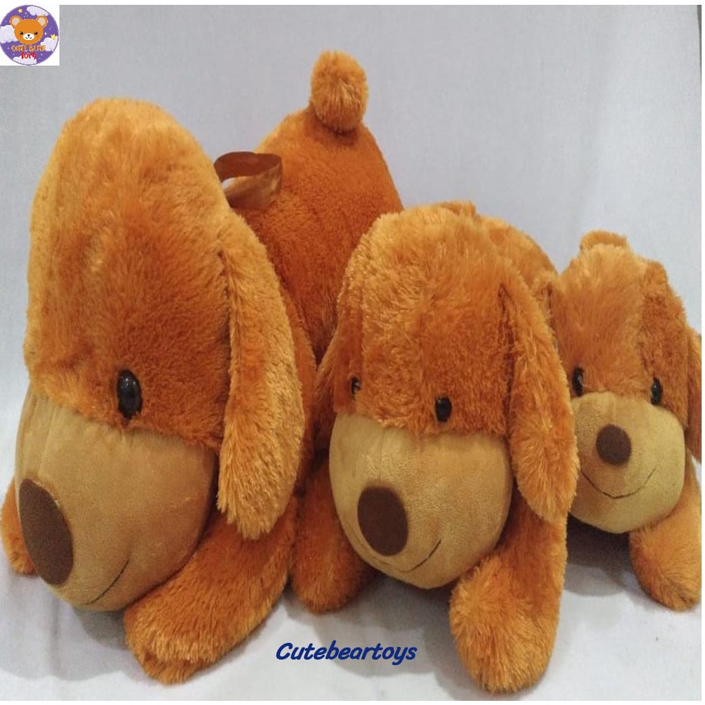 CBT Boneka Lying Dog Smile Boneka Anjing Ukuran Jumbo