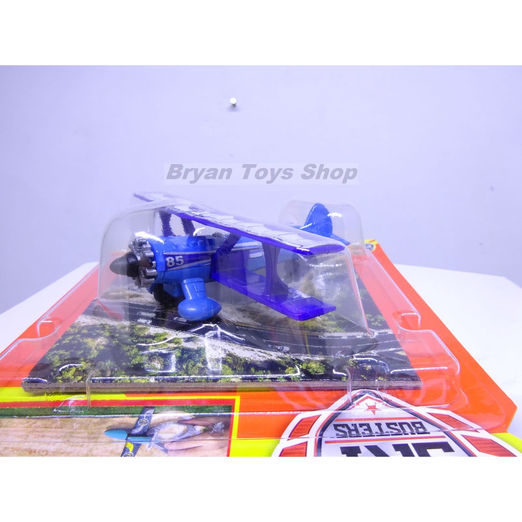 Matchbox Sky Busters Biplane-A Biru Pesawat