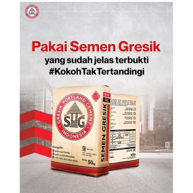 Premium (Mount) semen Gresik 50kg/zak (minimal order 1/4 DO 40ZAK)-(1DO 160ZAK)