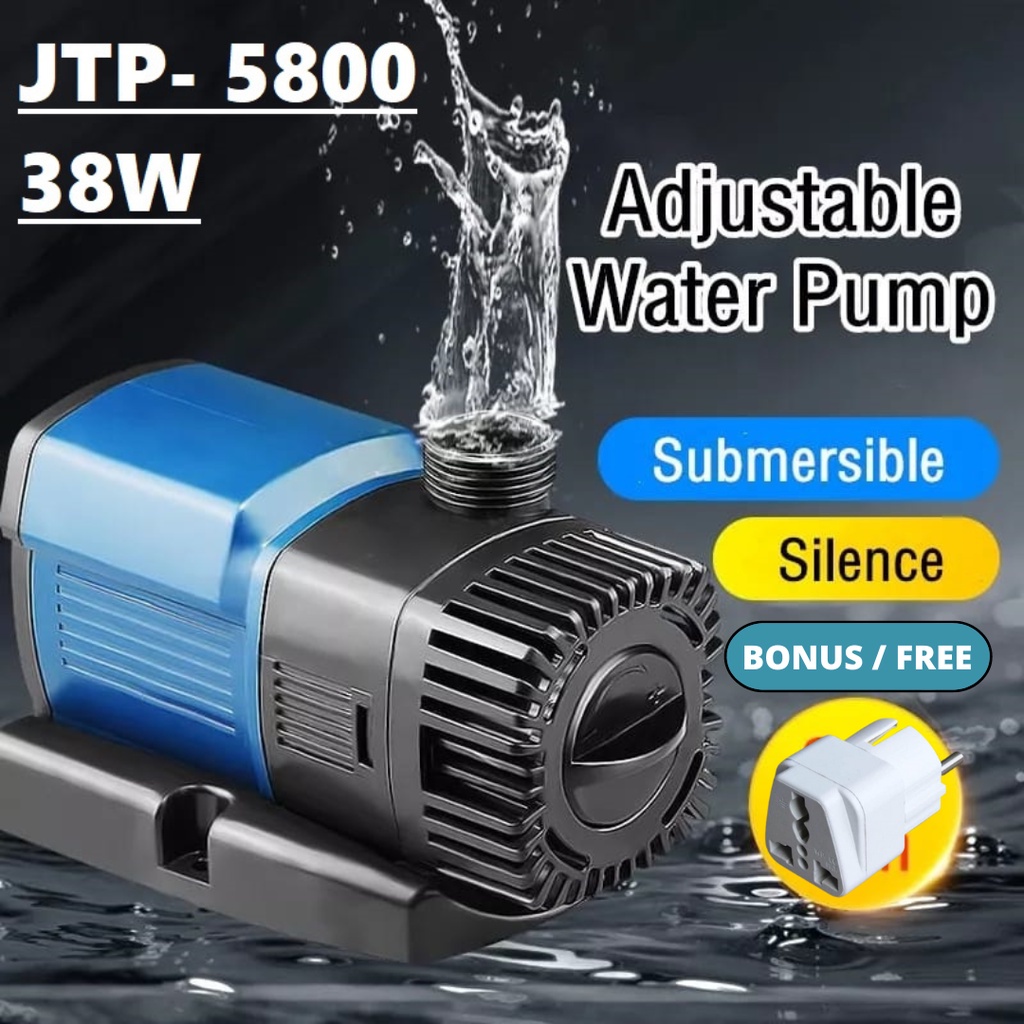 Pompa Jtp5800 Jtp-5800 Sobo WP5000 Pompa 25 W Pompa Air Submersible Celup Water Pump Aquarium Kolam 